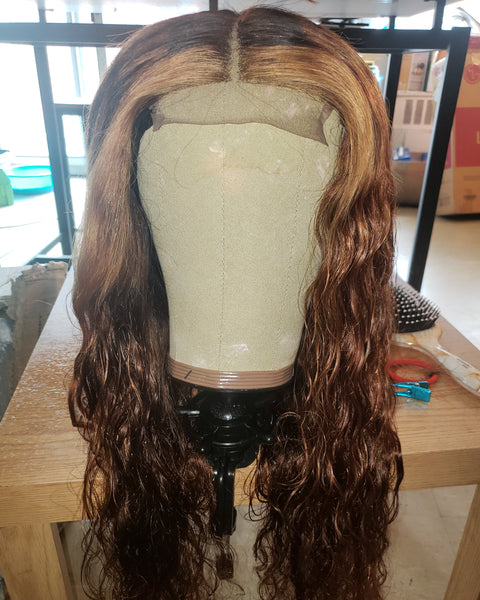 22 Inch Royal Romance Loose Wave handmade unit custom colored 